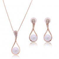 SET688 - Elegant Pearl Necklace Set